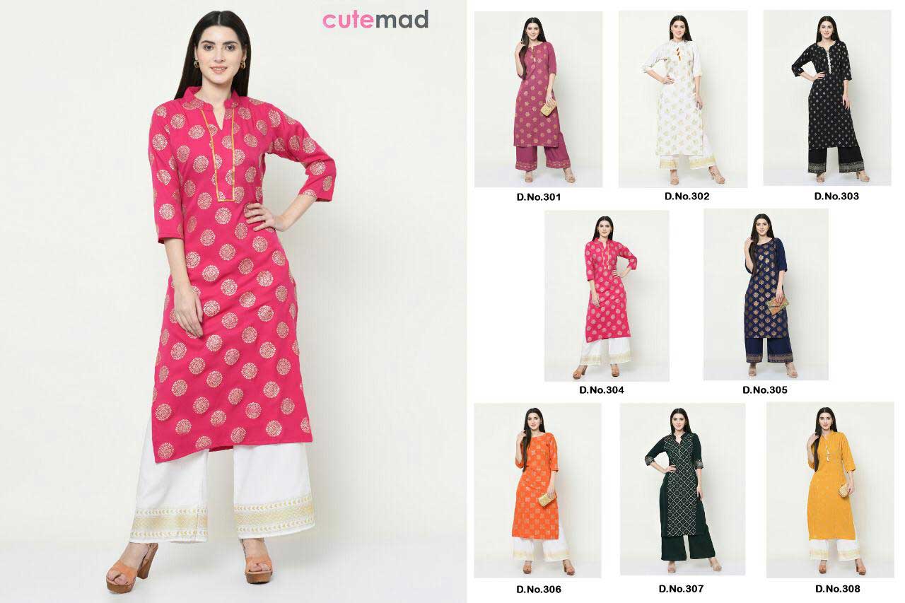 Cutemad Vol-3 American Crape Kurti Catalog Cutemad Vol-3 American Crape Kurti Catalog
